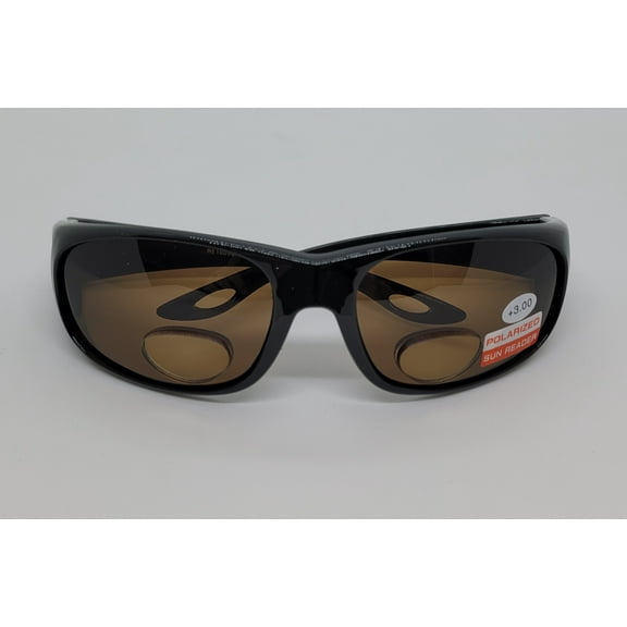 Shade Shack Men's Polarized Bi-focal Sunglasses - Amber Lens - 3.00