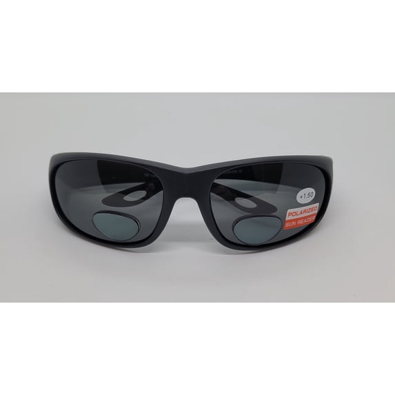 Shade Shack Men's Polarized Bi-focal Sunglasses - Smoke Lens 1.50