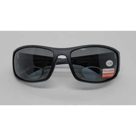 Shade Shack Men's Polarized Bi-focal Sunglasses - Smoke Lens 2.00