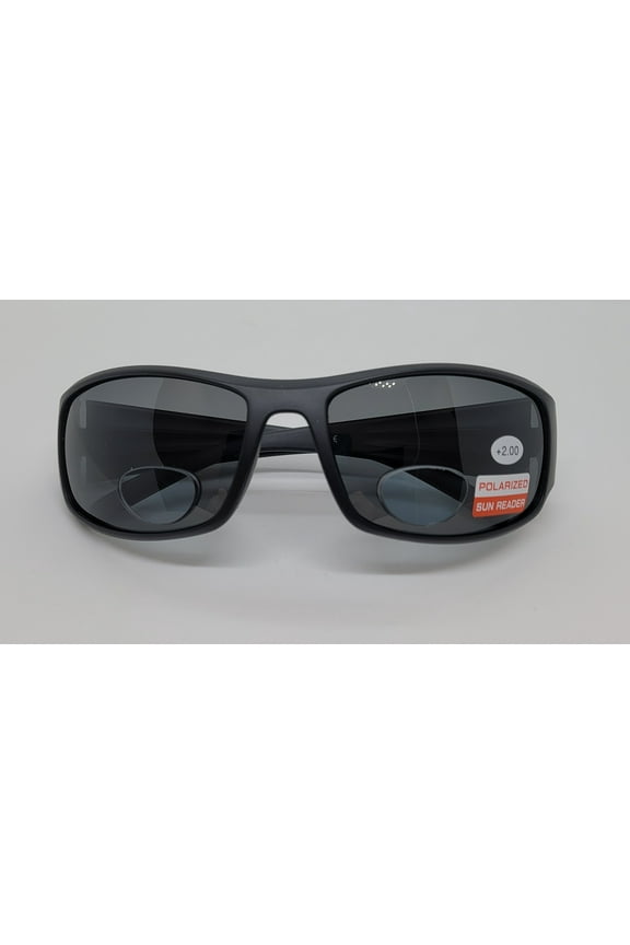 Men's Polarized Bi-focal Sunglasses - Smoke Lens 2.00