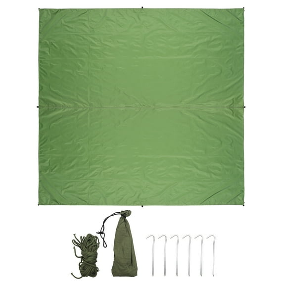 WHAMVOX Tent Tarps Heavy Duty Outdoor Polyester 1 Set 117.9X117.9X0.04in