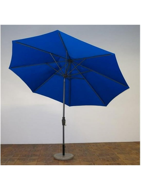 Shade Trends  11 ft. x 8 Premium Market Umbrella- Durango Frame- Pacific Blue Canopy