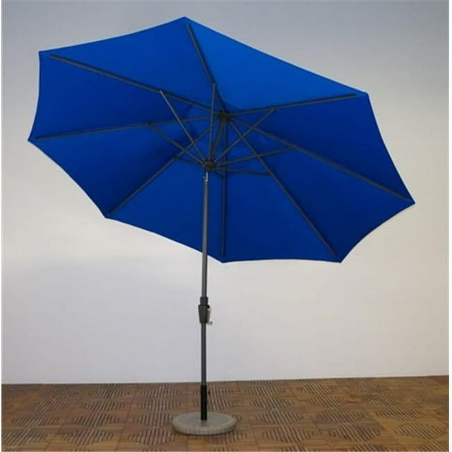 Shade Trends UM11-DU-102 11 ft. x 8 Premium Market Umbrella- Durango Frame- Pacific Blue Canopy