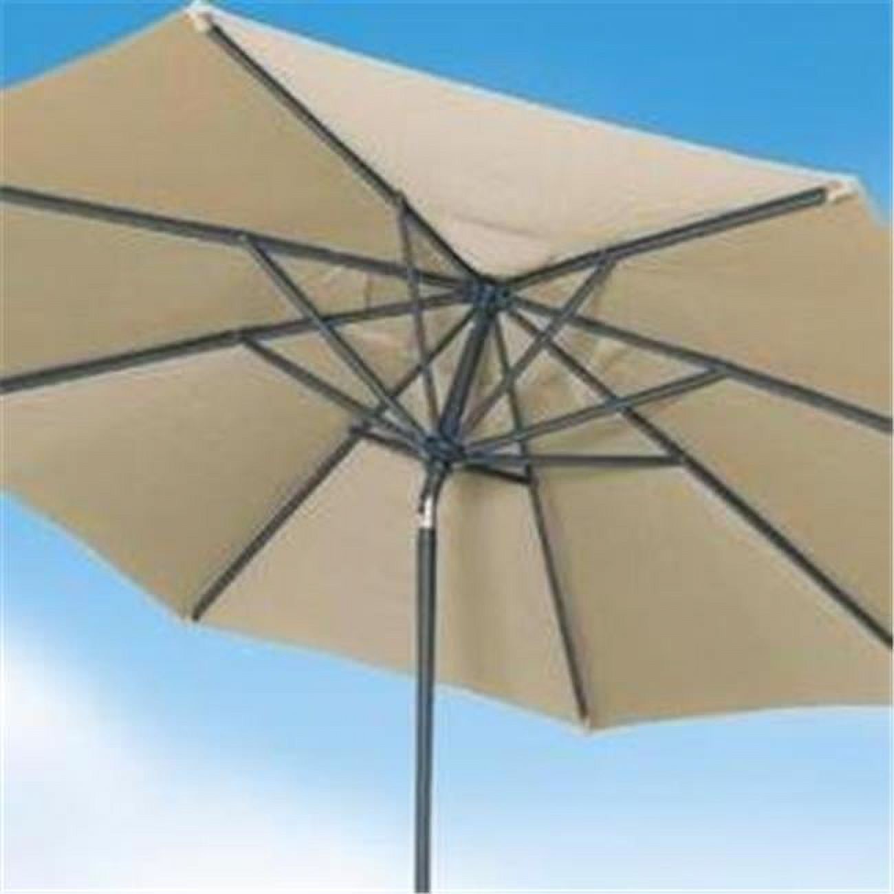 Shade Trends UM11-DU-5406 11 ft. x 8 Premium Market Umbrella&#44; Durango Frame&#44;Antique Beige Canopy - image 1 of 1