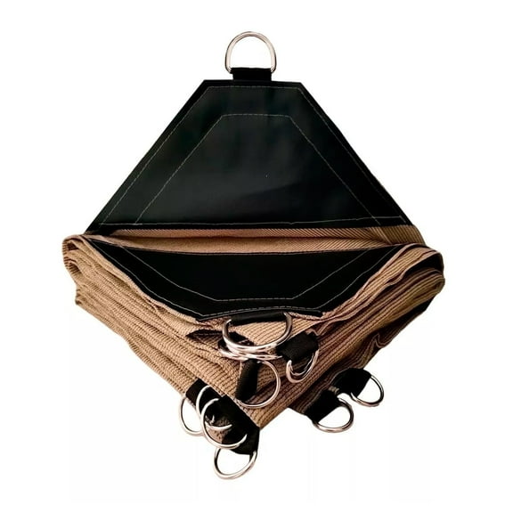 Hanlob Raschel Shade Mesh Sunshade Net Reinforced 90% Beige Rectangle 12x20 ft