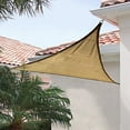 thumbnail image 1 of ShadeLogic Sun Shade Sail 12 Foot Triangle - Sand, 1 of 5