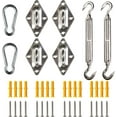 thumbnail image 1 of ShadeMart 10 Inch Hardware Kit for Rectangle/Square Sun Shade Sail Canopy, 316 Military-Grade Stainless Steel, 1 of 5