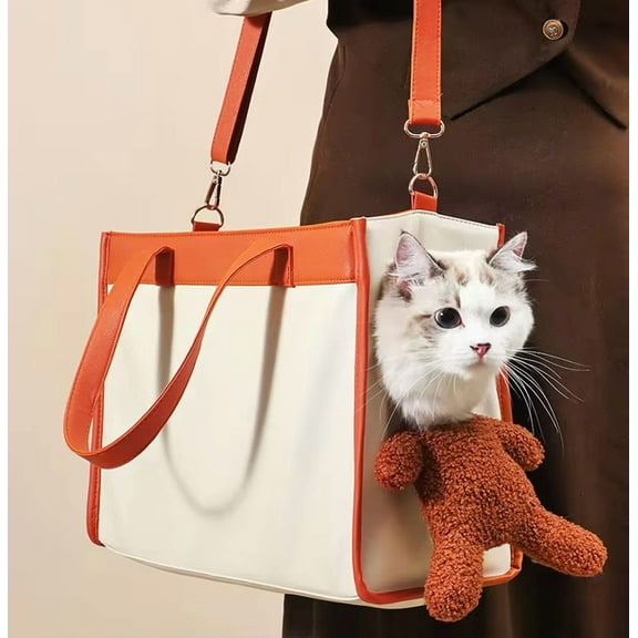 ShadeMart 13.4" X 6.5" X 9.5" Small Dog Carrier Bag, Portable Pet Purse for Cats & Puppies, Shoulder Tote