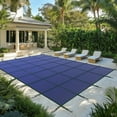 thumbnail image 1 of ColourTree 20' x 40' Inground Pool Safety Cover - Rectangle Blue High Strength Mesh, Triple Stitched & Rain Permeability, Installation Hardware Included, Life Time Warranty (We Make Custom Size), 1 of 11