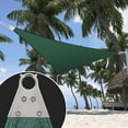 thumbnail image 1 of ShadeMart 24' x 40' x 46.65' Green Right Triangle Size Super Ring Sun Shade Sail CTAWTN Canopy Awning Shades for Patio - Commercial Heavy Duty - 260 GSM - 5 Years Warranty, 1 of 7