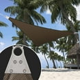 thumbnail image 1 of ShadeMart 26' x 47' x 53.72' Brown Right Triangle Size Super Ring Sun Shade Sail CTAWTN Canopy Awning Shades for Patio - Commercial Heavy Duty - 260 GSM - 5 Years Warranty, 1 of 7