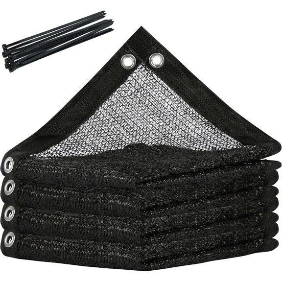ShadeMart 30% Shade Cloth for Plant, Black 11FT x 34FT Custom Size Outdoor Shade Tarp, Shade Cover with Upgrade Grommets and Zip Ties, Netting Sunblock Net for Vegetables Flower Garden Greenhouse