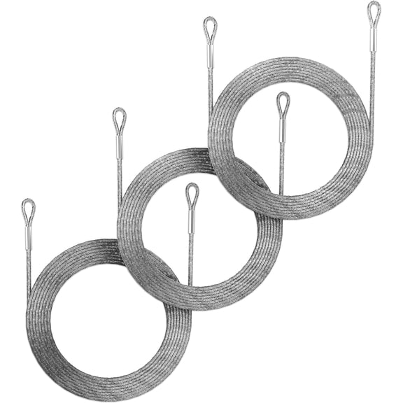 ShadeMart 36 Feet (12ft x 3) Wire Cable Ropes Hardware Kits for Triangle Sun Shade Sail Canopy, PVC Coated Stainless Steel Metal, Commercial Standard Heavy Duty