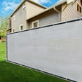 thumbnail image 1 of ShadeMart 4' x 103' Gray Fence Privacy Screen Windscreen Cover Shade Fabric Cloth, 90% Visibility Blockage, with Grommets, Heavy Duty Commercial Grade, Zip Ties Included - (We Make Custom Size), 1 of 6