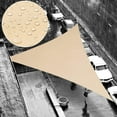 thumbnail image 1 of ShadeMart 4' x 4' x 4' Custom Size Beige Triangle Waterproof Sun Shade Sail Canopy Awning Shelter, 95% UV Blockage Water Resistant, Outdoor Patio Garden Carport (We Customize Size), 1 of 5