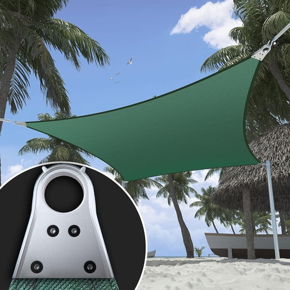 ShadeMart 41' x 48' Green Super ring Customized Size Order To Make Sun Shade Sail CTAWRN canopy Awning Shades for Patio-260 GSM-Commercial Standard Heavy Duty ( We Make Custom Size )