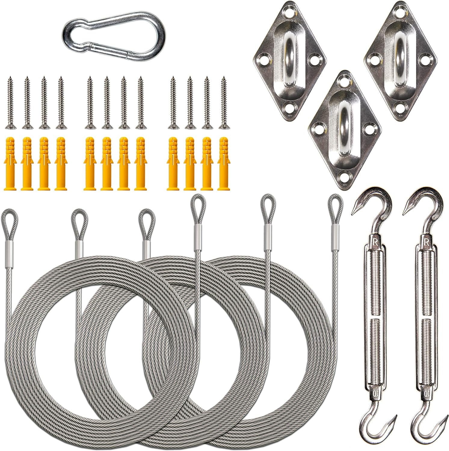 ShadeMart 6 Inch Stainless Steel Winch Hardware Kit Complate