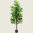 thumbnail image 1 of ShadeMart 71" Faux Fiddle Leaf Fig Tree - Realistic Texture, Indoor/Outdoor Decor for Home & Office, 1 of 5
