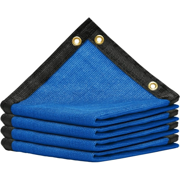 ShadeMart 90% 2' x 3' Blue Custom Size Dog Shade Cover Canopy Shade Cloth/ Privacy Screen with Grommets for Pergola, Outdoor, Patio, Garden Fence, Apartments Railing （We Make Custom Size )