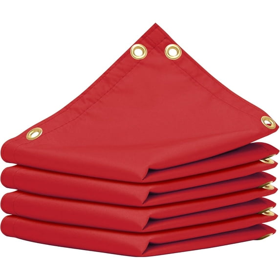 ShadeMart 90% Sunblock Fabric 9x22' Red Custom Size Waterproof Shade Cloth/Privacy Screen with Grommets for Pergola, Outdoor, Patio, Garden Fence, Apartments Railing Cover Canopy