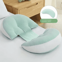 ShadeMart Adjustable Maternity Pillow, Grass Green Wedge for Back & Belly Support - Lightweight & Cool Travel Pillow
