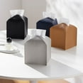 thumbnail image 1 of ShadeMart Beige Tissue Box Cover, Refined Modern PU Leather Square Tissue Box Holder, 1 of 6