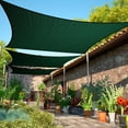 thumbnail image 1 of ShadeMart Custom Size 12' x 18' Rectangle Green Sun Shade Sail Canopy UV Air & Water Permeable - Commercial Standard Heavy Duty - 190 GSM - 3 Years Warranty ( We Make Custom Size ), 1 of 7
