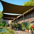 thumbnail image 1 of ShadeMart Custom Size 7' x 22' Rectangle Brown Sun Shade Sail Canopy UV Air & Water Permeable - Commercial Standard Heavy Duty - 190 GSM - 3 Years Warranty ( We Make Custom Size ), 1 of 7