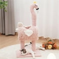 thumbnail image 1 of ShadeMart Flamingo Cat Scratching Post - Plush & Sisal Climbing Tower with Bell Toy for Kittens, 1 of 5