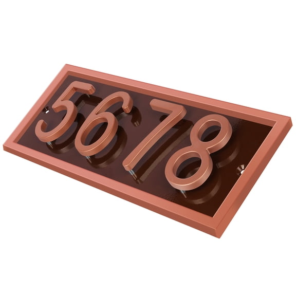 ShadeMart Floating House Numbers Sign, Personalized Aluminum Address Plaque for Modern Front Door, Made in USA