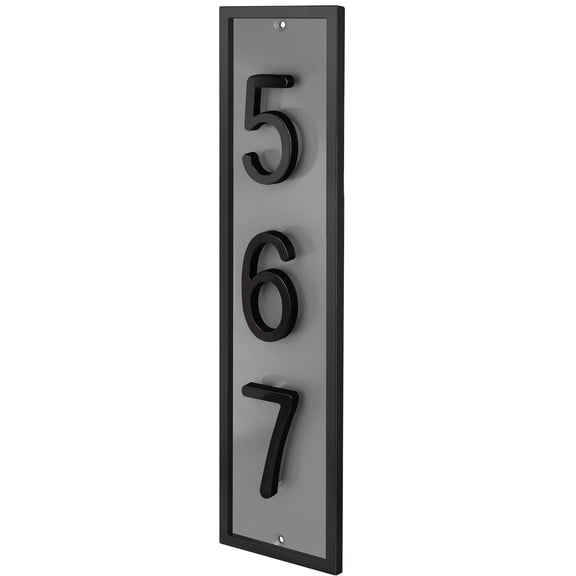ShadeMart Floating House Numbers Sign, Personalized Aluminum Address Plaque for Modern Front Door, Made in USA