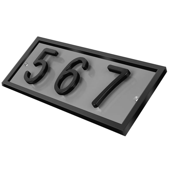 ShadeMart Floating House Numbers Sign, Personalized Aluminum Address Plaque for Modern Front Door, Made in USA