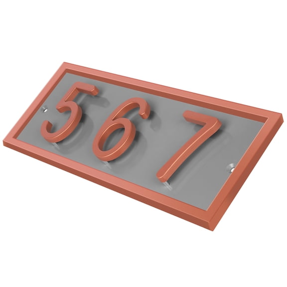 ShadeMart Floating House Numbers Sign, Personalized Aluminum Address Plaque for Modern Front Door, Made in USA