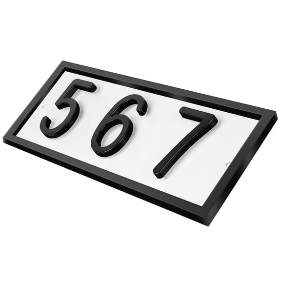ShadeMart Floating House Numbers Sign, Personalized Aluminum Address Plaque for Modern Front Door, Made in USA