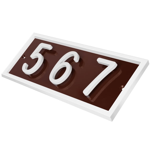ShadeMart Floating House Numbers Sign, Personalized Aluminum Address Plaque for Modern Front Door, Made in USA