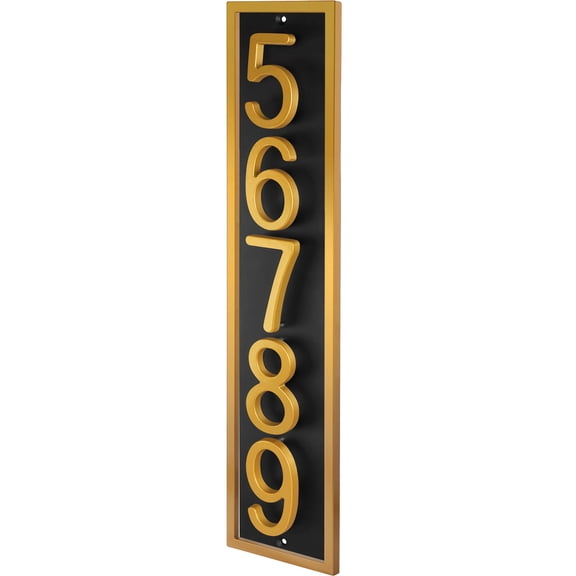 ShadeMart Floating House Numbers Sign, Personalized Aluminum Address Plaque for Modern Front Door, Made in USA