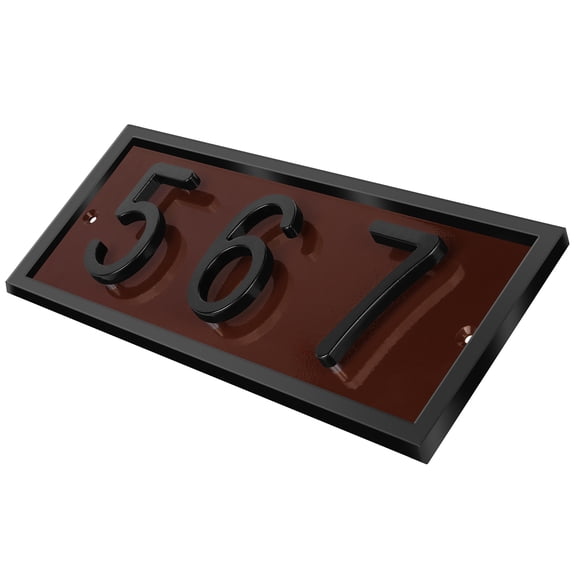ShadeMart Floating House Numbers Sign, Personalized Aluminum Address Plaque for Modern Front Door, Made in USA
