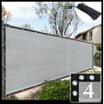 thumbnail image 1 of ShadeMart Gray 8' x 50' Plus Extra Heavy Duty Fence Screen Privacy Screen - Commercial Grade 220 GSM - Heavy Duty - 3 Years Warranty, 1 of 8