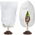 thumbnail image 1 of ShadeMart Plant Covers Freeze Protection White 2 Packs 47.2" W x 70.8" H Shrub Covers with Zipper and Drawstring, Frost Cloth for Winter, Outdoor Plant Blankets for Cold Weather, 1 of 6