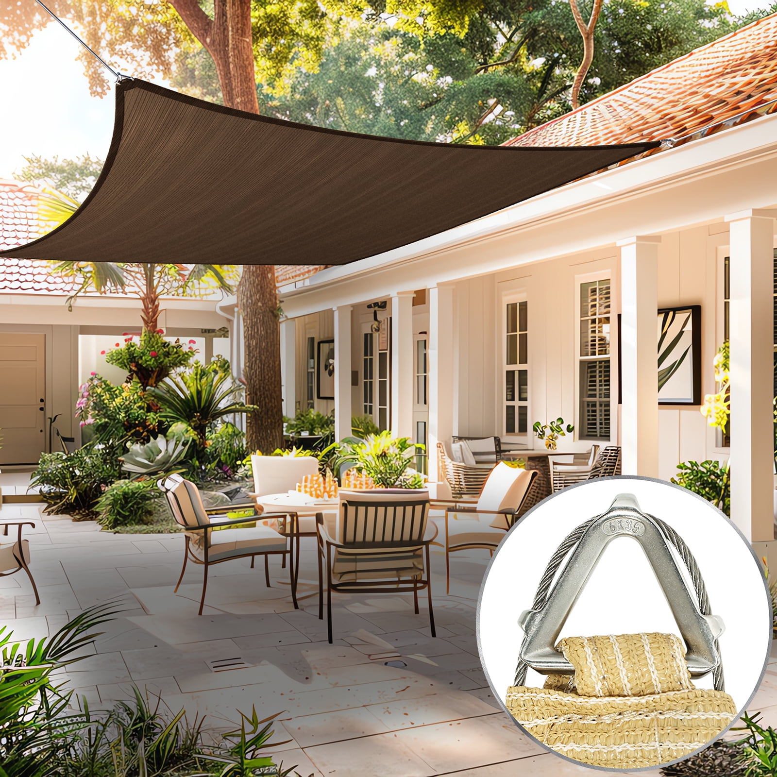 ShadeMart Voile D'ombrage Rectangulaire SMTAPR1020 - 3 X 6 M