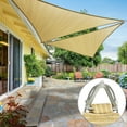 thumbnail image 1 of ShadeMart Pro Ring 21' x 29' x 35.81' Beige Right Triangle Customized Size Sun Shade Sail,Commercial Grade Canopy, Reinforced Corners & Edges, 260 GSM Fabric Heavy Duty -3 Years Warranty, 1 of 9
