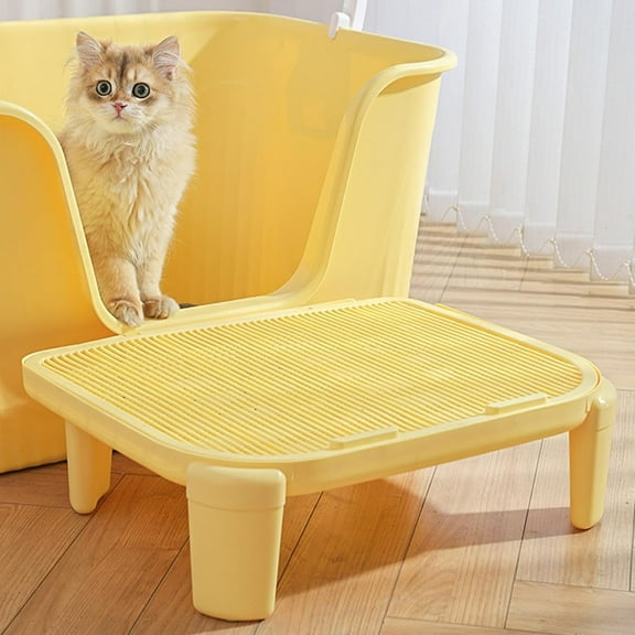 ShadeMart Yellow 20" X 16" X 6" Cat Litter Mat, Waterproof & Non-Slip, Urine-Proof & Washable Trapping Mat