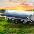 thumbnail image 1 of ShadePro RV Awning Fabric Replacement Heavy Duty Vinyl 9' Pacific Blue (fabric 8'2"), 1 of 5