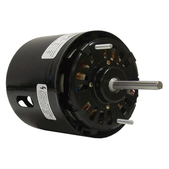 Shaded Pole Motor 3.3 Inch, 115V 1500 RPM 3-Speed Electric Motor, 1/50-1/80-1/140, CW Rotation, Sleeve Bearing, 5/16" x 2.5" Shaft