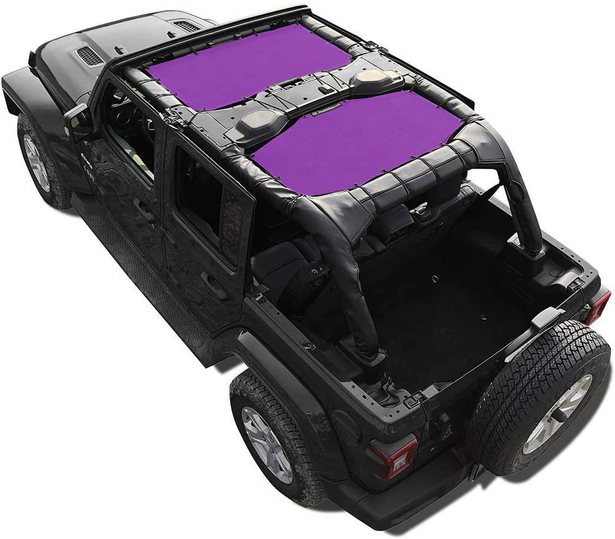 Shadeidea Jeep Wrangler Sun Shade JL Top Sunshade Front and Rear 2
