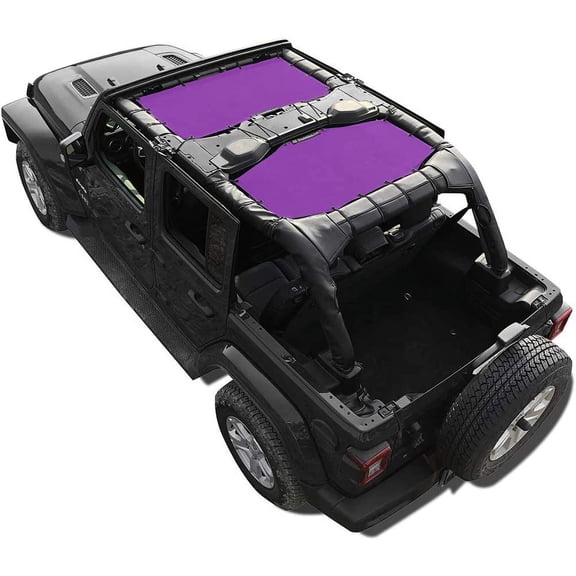 Shadeidea Universal Fit Automotive Window Shades, Purple Mesh