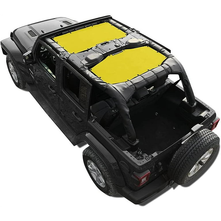 Shadeidea Jeep Wrangler Sun Shade JL Top Sunshade Front and Rear 2