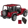 thumbnail image 1 of Shadeidea Jeep Wrangler Sun Shade TJ 1997-2006 Sunshade Top Front+Rear-Cherry Red Mesh Screen Cover UV Blocker with Grab Bag Storage Pouch-10 Years Warranty, 1 of 7
