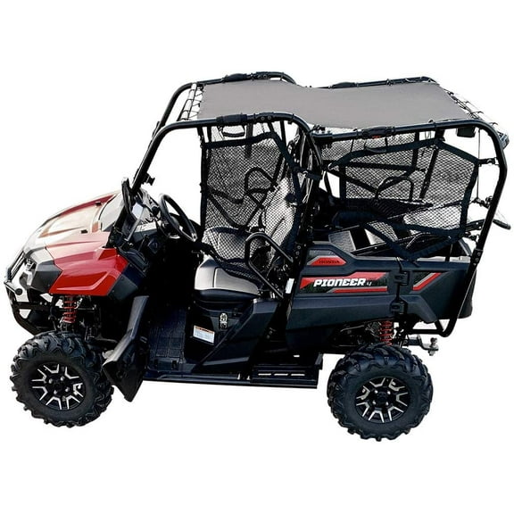 Shadeidea Sunshade for UTV Honda Pioneer 700-4, Mesh Sun Shade Soft Top Roof Cover (Gray) UV Blocker - 10 Years Warranty