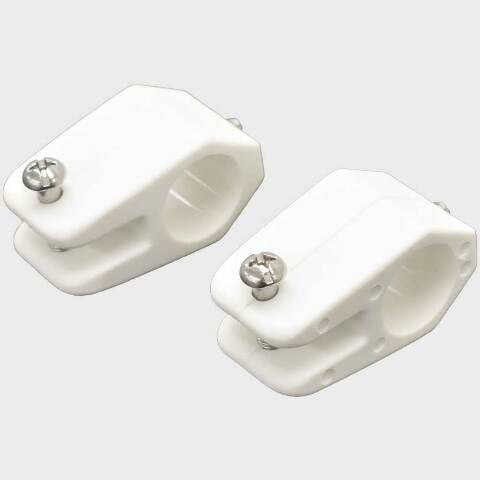 Shademate Boat Jaw Slides 75826WHT | 7/8 Inch White Nylon (Pair)